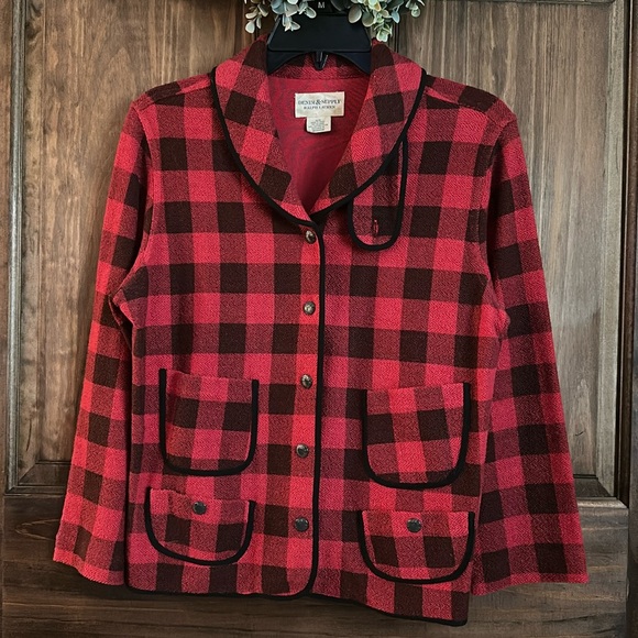 Denim & Supply Ralph Lauren buffalo plaid jacket blazer medium - Picture 1 of 5